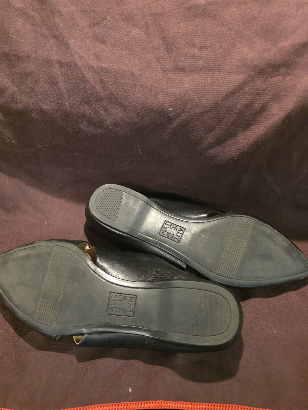Naturalizer Simonette Leather Flat Mule Black Size 7 - Picture 4 of 5
